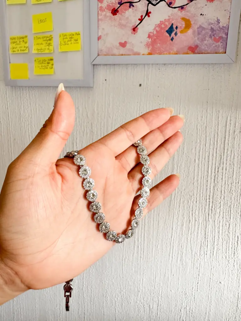 Cadena de Brillo Swarovsky Circulos