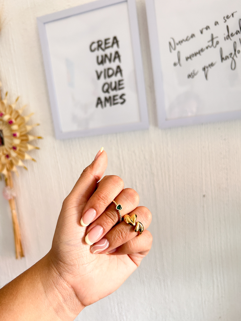 Anillo Corazones