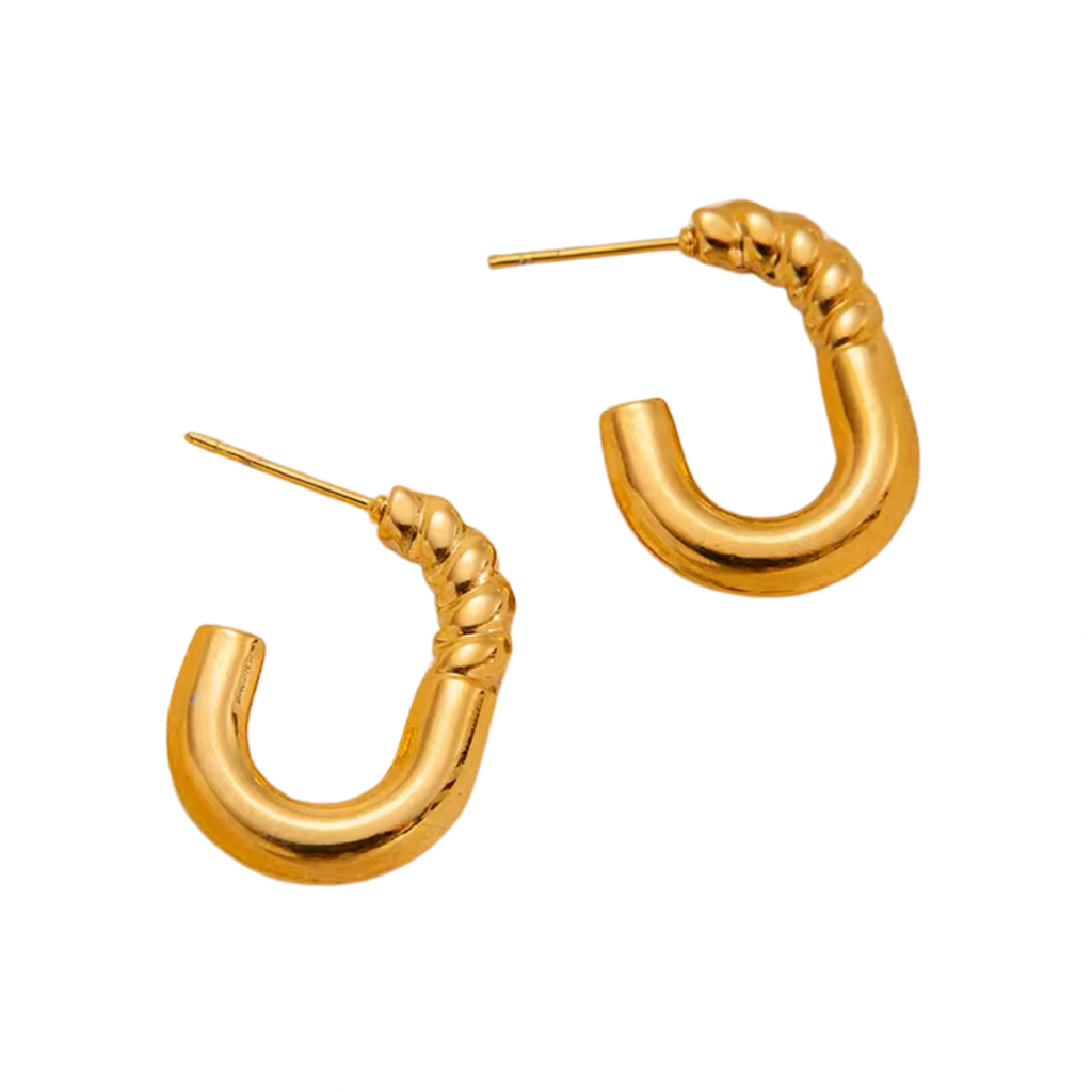 Pendientes Semi Trenzado