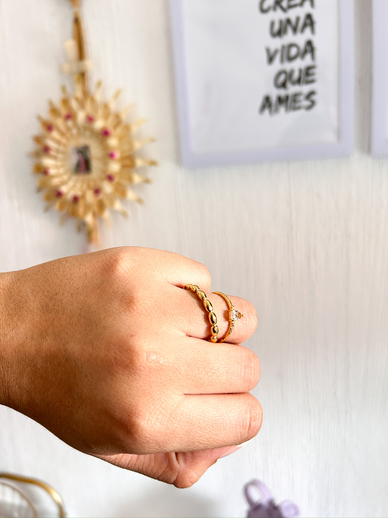 Anillo Diamante Ajustable